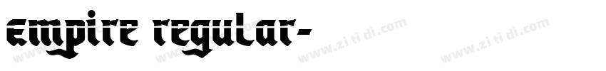 Empire Regular字体转换